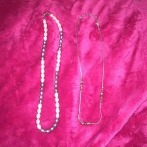Two pearl necklaces